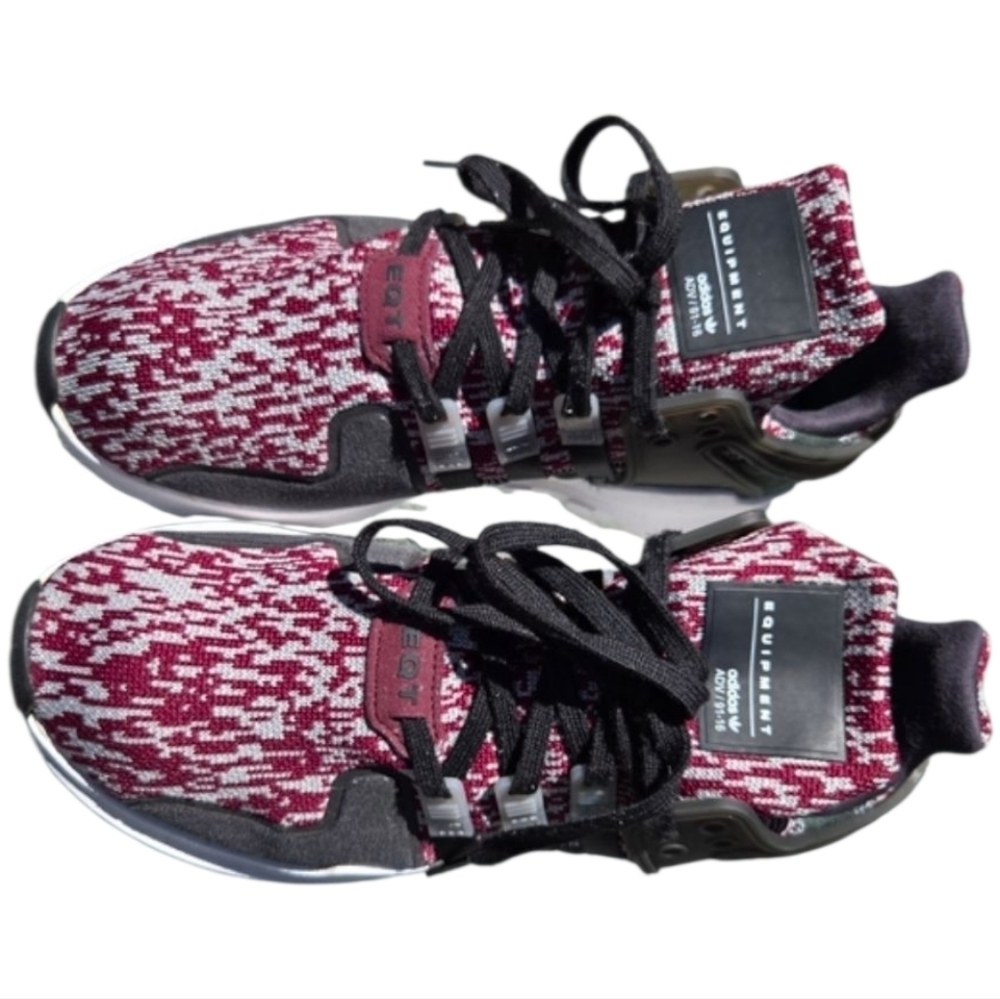 Adidas EQT Support Sz 6.5 Women Black Purple White Running Shoes